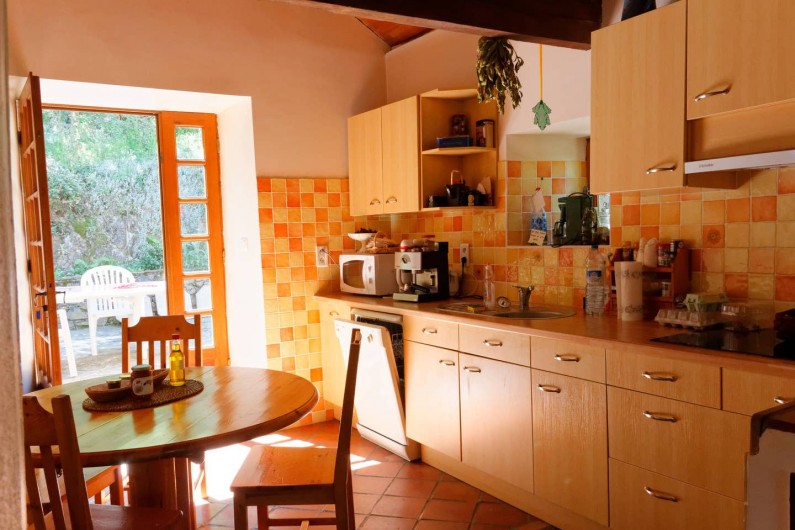 Location de vacances - Gîte à Saint-Victor-et-Melvieu - cuisine intégrée très bien équipée