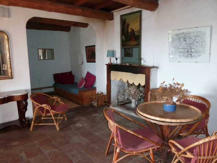 Location de vacances - Mas à Saint-Roman-de-Codières - Le salon