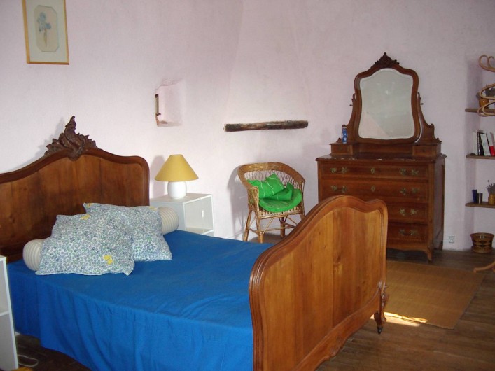 Location de vacances - Mas à Saint-Roman-de-Codières - La chambre des parents