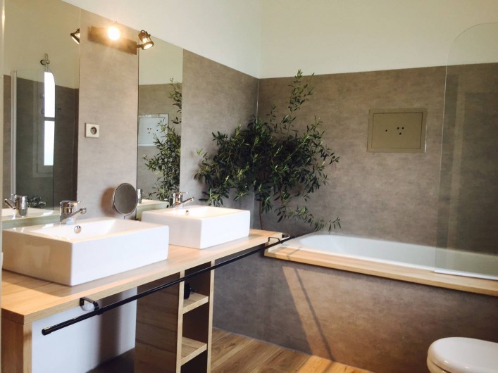 Location de vacances - Villa à Sauvelade - Salle de bain   " Voyez grand "