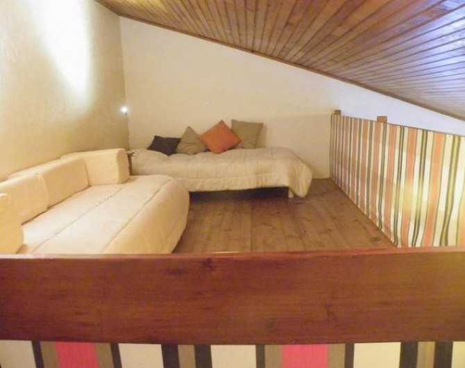 Location de vacances - Appartement à Les Angles - Tout en haut, espace bien apprécié des jeunes