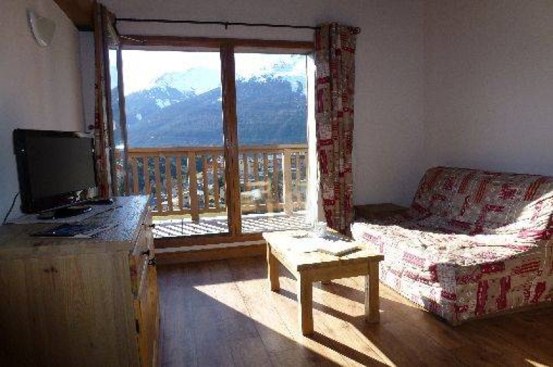 Location de vacances - Appartement à Aussois - Séjour : coin salon
