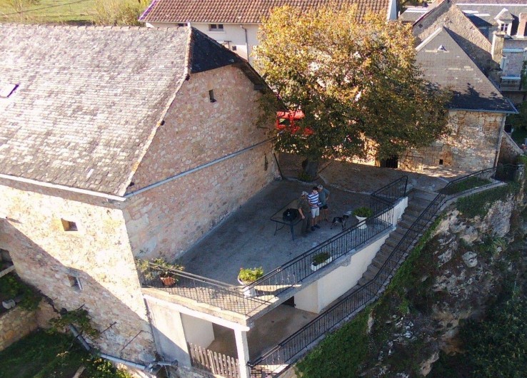 Location de vacances - Villa à Chasteaux - Vue aérienne de la terrasse