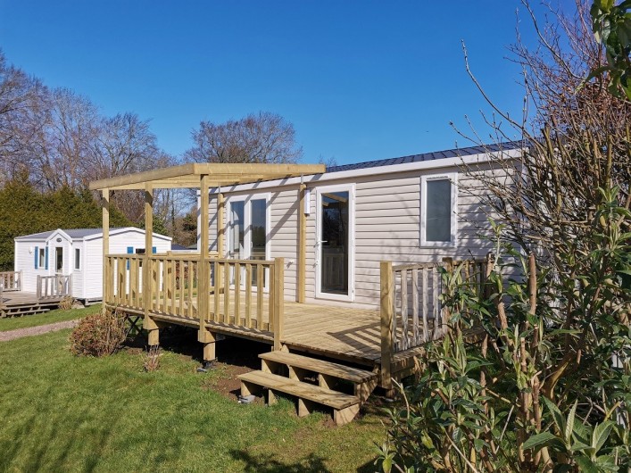 Location de vacances - Bungalow - Mobilhome à Le Bourg-Dun - Mobil home Riviera  2 chambres / 27m2