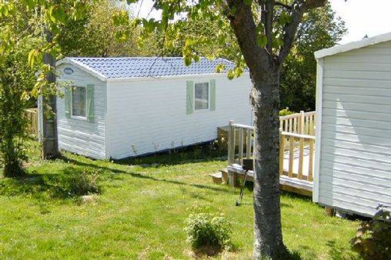 Location de vacances - Bungalow - Mobilhome à Le Bourg-Dun - vue  mobilhome