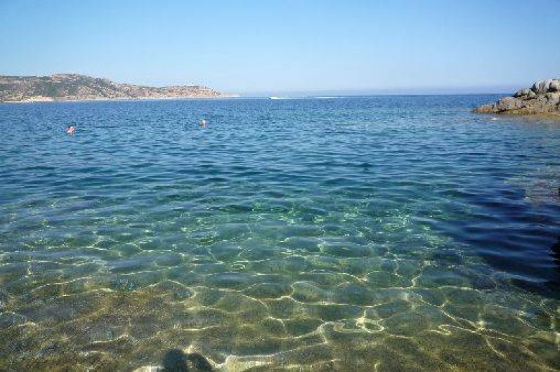 Location de vacances - Villa à Calvi -  baignade avec repos sur les rochers ( confortables )