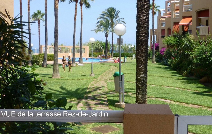 Location de vacances - Appartement à Dénia - Vue de la Terrasse Rez-de-Jardin