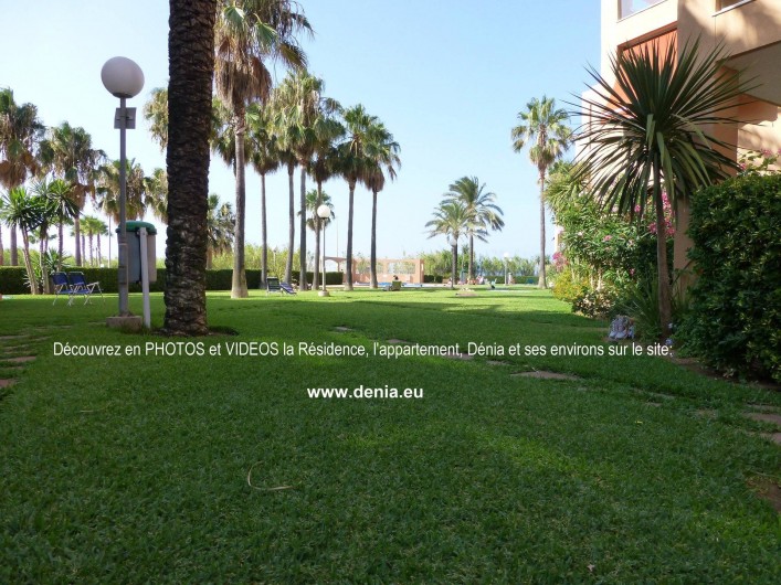 Location de vacances - Appartement à Dénia - Jardin paysagé