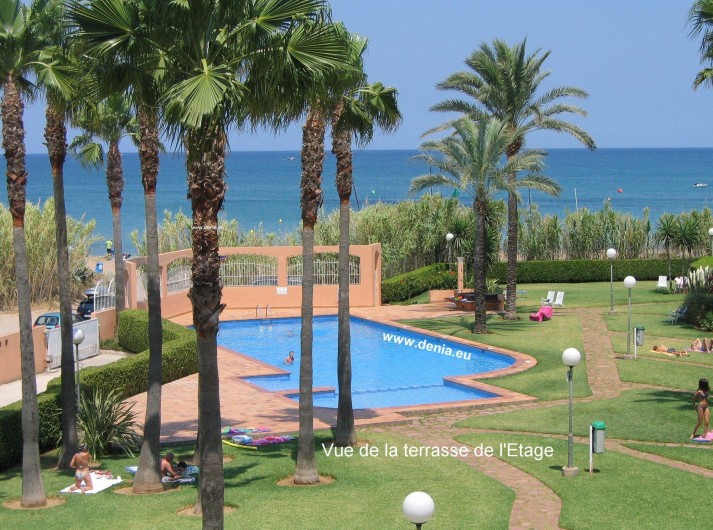 Location de vacances - Appartement à Dénia - Vue de la terrasse de l'étage