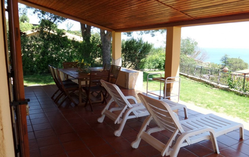 Location de vacances - Villa à Costa Rei - veranda- relax