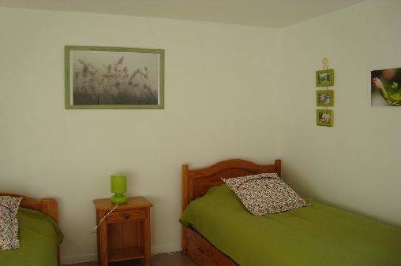 Location de vacances - Gîte à Brélès - La chambre verte.