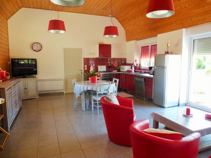 Location de vacances - Gîte à Brélès - Aperçu de la pièce de vie.