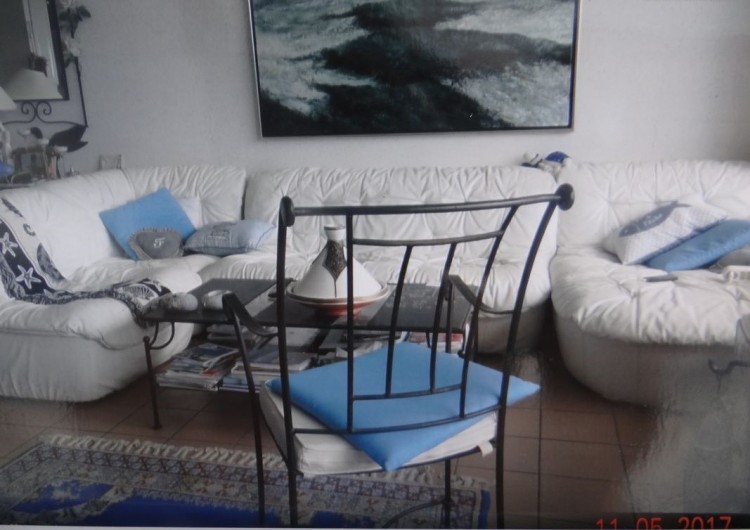 Location de vacances - Appartement à Fort-Mahon-Plage - Salon vue dunes, mer et forêt