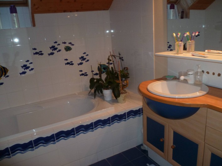 Location de vacances - Chalet à Theys - salle de bain haut