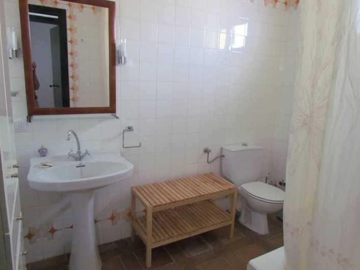 Location de vacances - Villa à Matalascañas - Salle de bains à l'étage avec toilettes