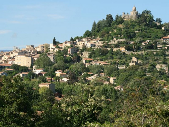 Location de vacances - Villa à Forcalquier - Le centre de Forcalquier vu depuis la maison
