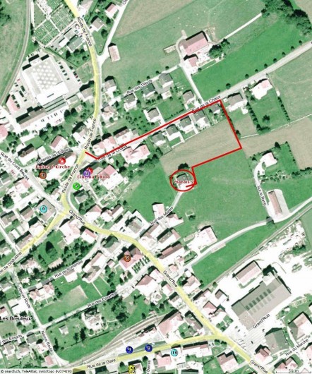 Location de vacances - Appartement à Les Breuleux - itinéraire d'accès routier