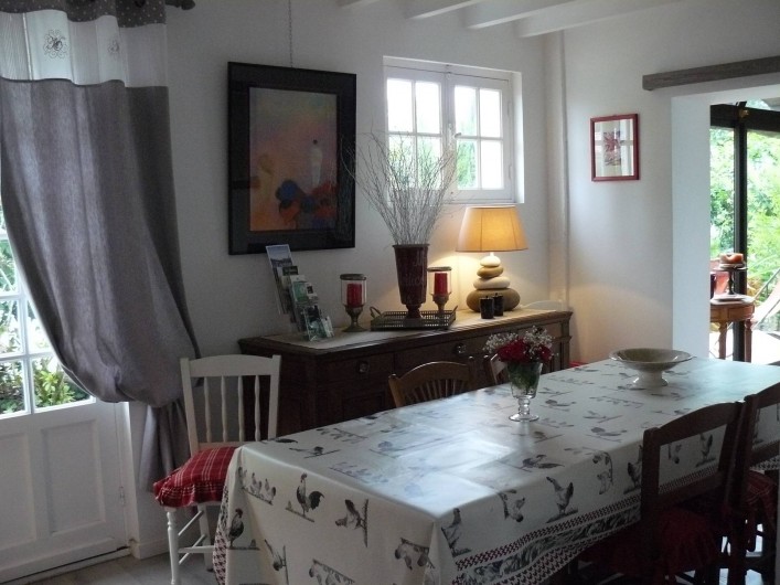 Location de vacances - Villa à Arsac - Une salle à manger pour 10 personnes facile !!