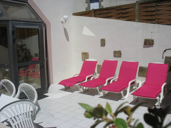Location de vacances - Gîte à Clohars-Carnoët - Terrasse Gîte N°5 7/9 pers