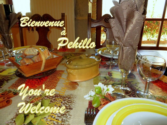 Location de vacances - Gîte à Nérac - Vous êtes les bienvenu(e)s à Pehillo ! ©Pehillo