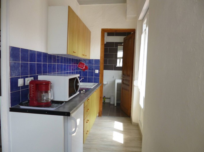 Location de vacances - Studio à Berck - coin cuisine four multifonction : Microonde, Grill Chaleur Tournante,