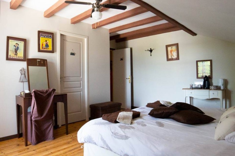 Location de vacances - Chambre d'hôtes à Senouillac - Chambre "Chocolat"