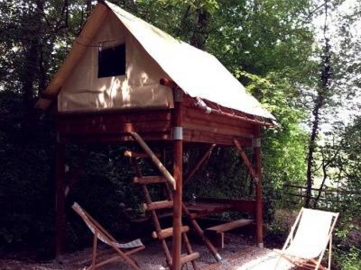 Location de vacances - Camping à Piégros-la-Clastre - Tente bivouac équipée pour 2 pers , à partir de 45 €/Nuit-Vue sur la Drôme