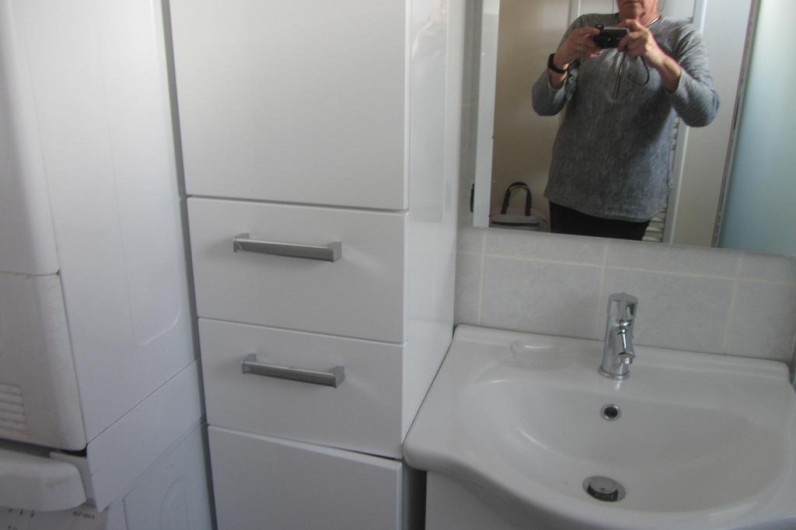 Location de vacances - Appartement à Faverges - lavabo et rangement