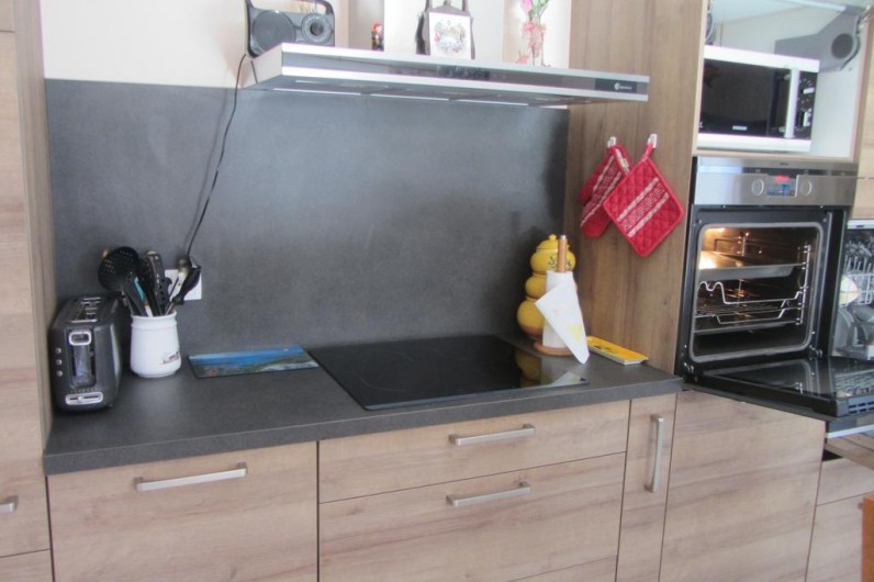 Location de vacances - Appartement à Faverges - plaque à induction et four à pyrolyse hotte