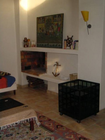 Location de vacances - Maison - Villa à Villedieu - Salon et cheminée
