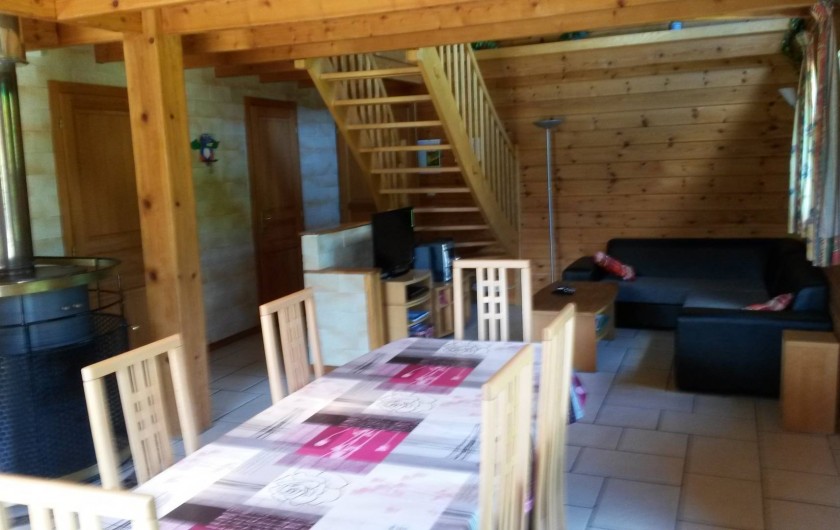 Location de vacances - Chalet à Le Menil - Séjour et salon