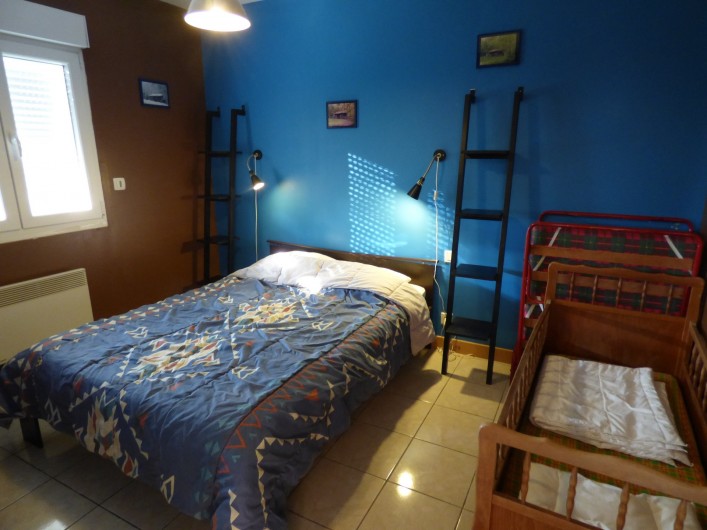 Location de vacances - Gîte à Fossé - Chambre turquoise