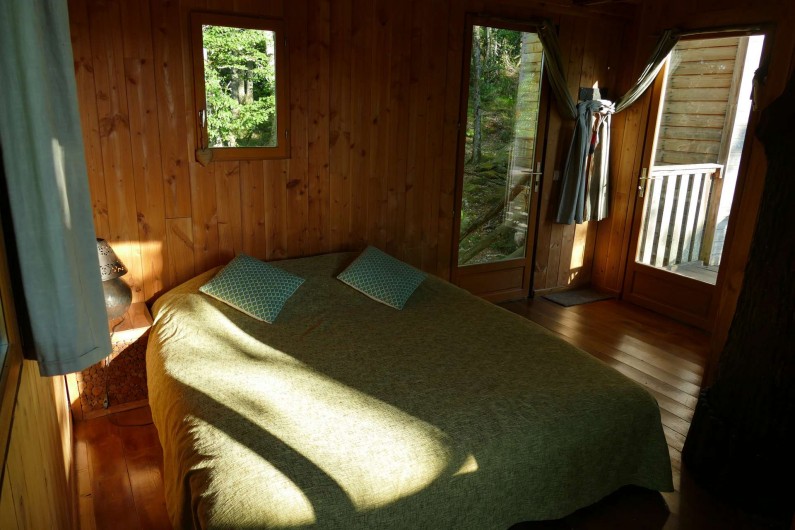 Location de vacances - Chambre d'hôtes à Saint-Martial-Entraygues - Intérieur de la cabane "Des Chesnaies"