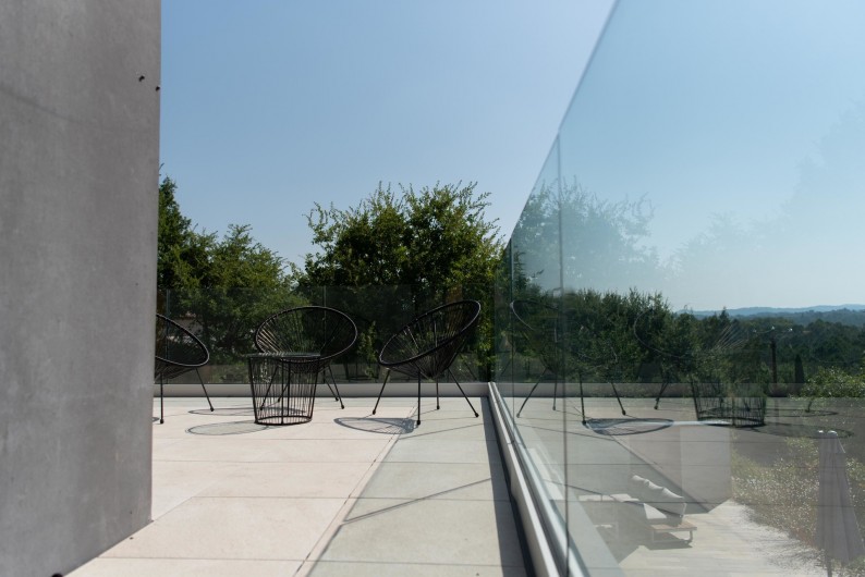 Location de vacances - Villa à Callian - Terrasse extérieure étage