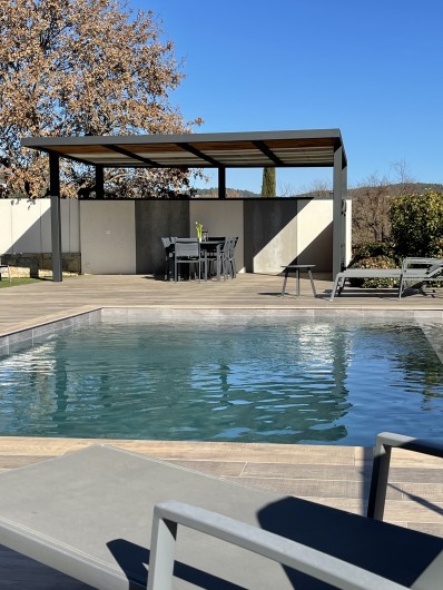 Location de vacances - Villa à Callian - Auvent pour déjeuner