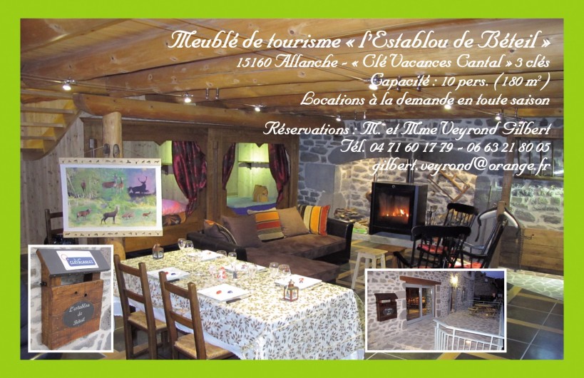 Location de vacances - Gîte à Allanche