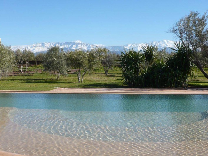 Location de vacances - Villa à Marrakech - Piscine et Atlas