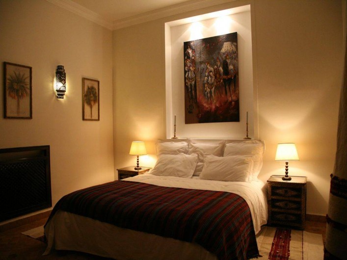 Location de vacances - Villa à Marrakech - Chambre Mexique