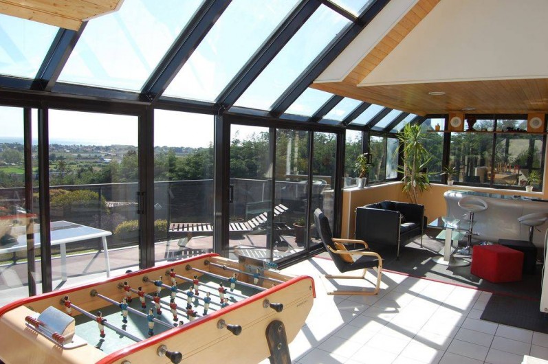 Location de vacances - Villa à Barneville-Carteret - Salon + Billard + Baby-foot