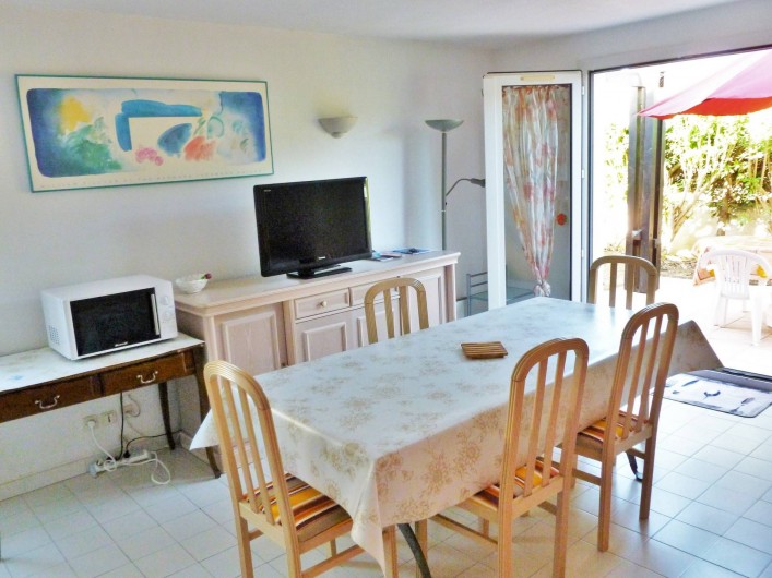 Location de vacances - Maison - Villa à Vic-la-Gardiole - le séjour salle à manger