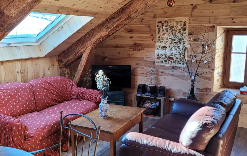 Location de vacances - Gîte à La Panouse - Coin salon Petit Gite