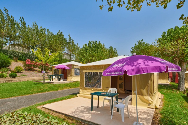 Location de vacances - Camping à Biarritz - Bungalows toilés - Biarritz Camping Pays Basque