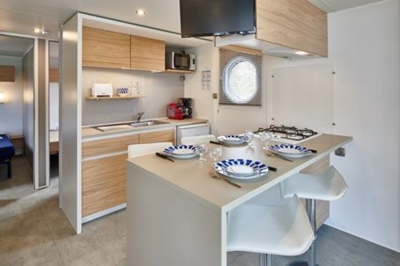 Location de vacances - Camping à Biarritz - Intérieur Mobil home - Biarritz Camping