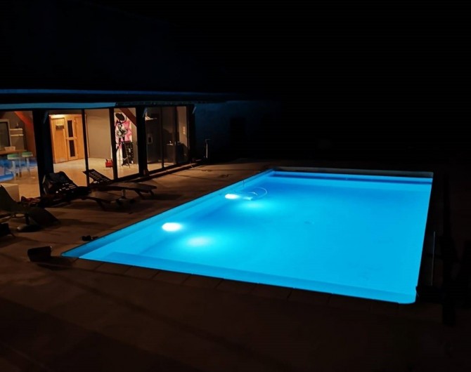 Location de vacances - Maison - Villa à Berville-en-Roumois - Piscine nuit