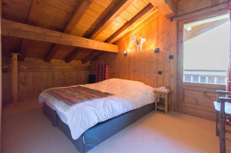 Location de vacances - Chalet à Megève - chambre Renne (étage sup) accès balcon