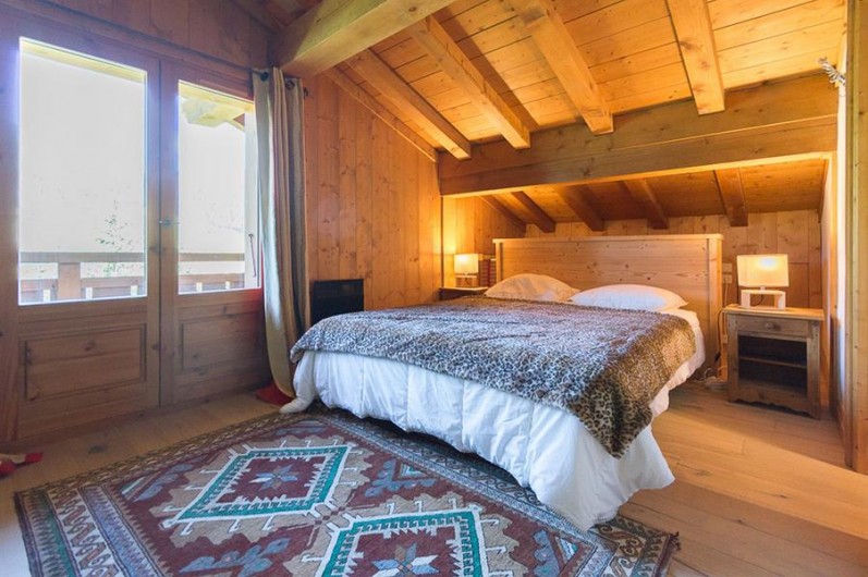Location de vacances - Chalet à Megève - Suite Saint bernard (étage sup), accès balcon