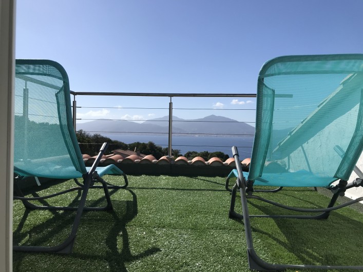 Location de vacances - Villa à Porticcio - Solarium de 6m² au-dessus de la chambre parentale