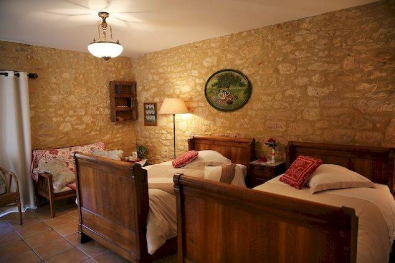 Location de vacances - Chambre d'hôtes à Valojoulx - chambre LES COQUELICOTS