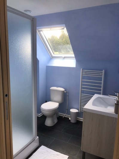 Location de vacances - Gîte à Villandry - Salle de bain/Wc