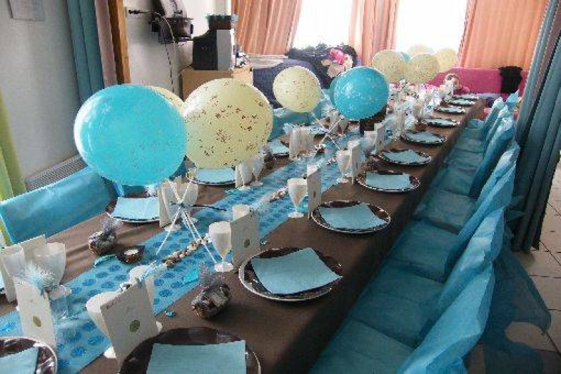 Location de vacances - Maison - Villa à Fort-Mahon-Plage - Salle décorée pour un mariage (non contractuelle)